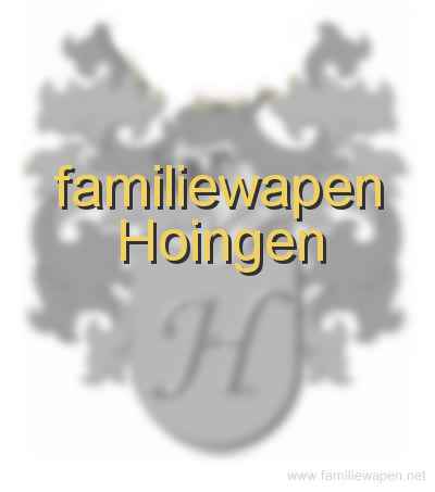 familiewapen Hoingen