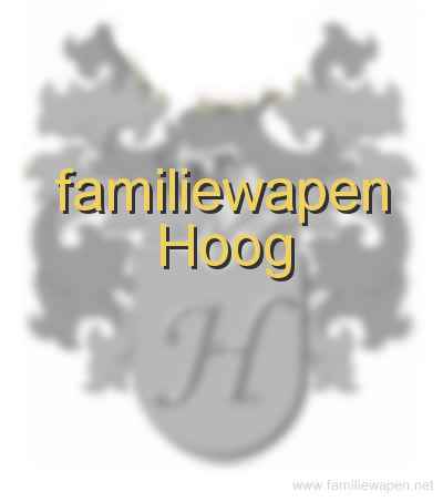 familiewapen Hoog