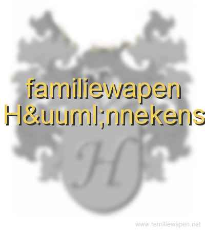 familiewapen Hünnekens