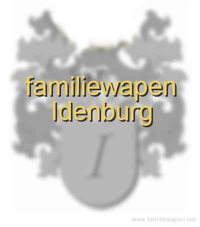 familiewapen Idenburg