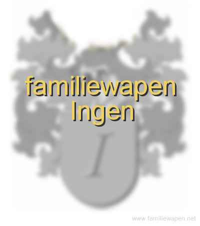 familiewapen Ingen