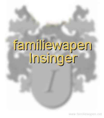 familiewapen Insinger