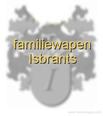 familiewapen Isbrants