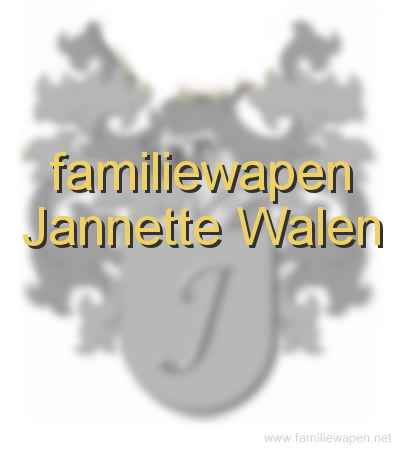 familiewapen Jannette Walen