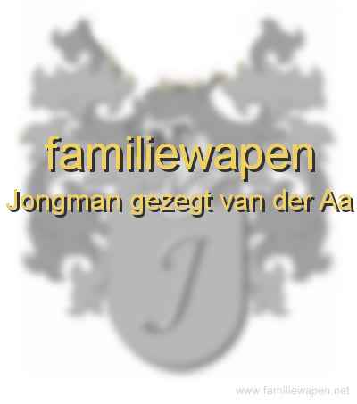familiewapen Jongman gezegt van der Aa