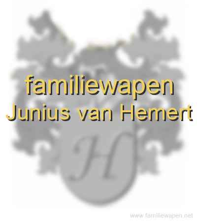 familiewapen Junius van Hemert