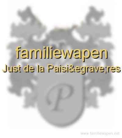 familiewapen Just de la Paisières