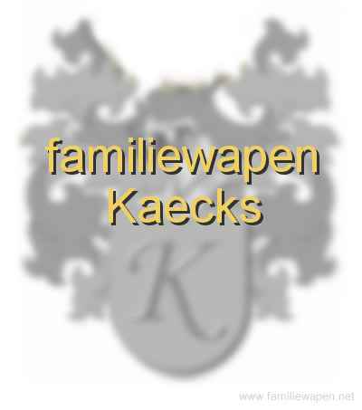 familiewapen Kaecks