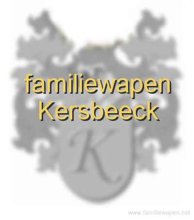 familiewapen Kersbeeck