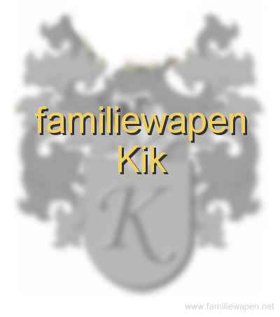 familiewapen Kik