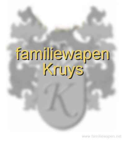 familiewapen Kruys