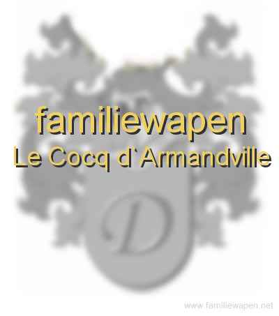 familiewapen Le Cocq d`Armandville