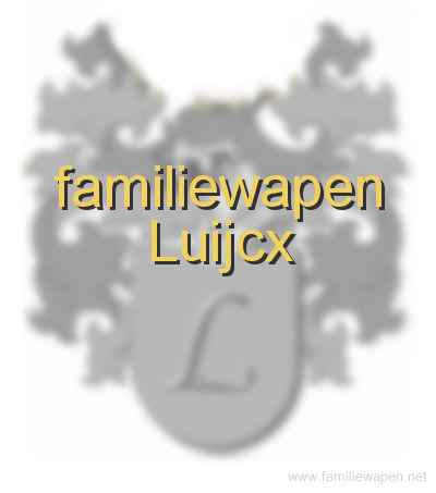 familiewapen Luijcx