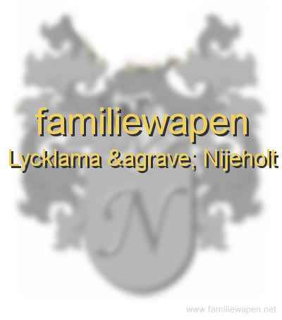familiewapen Lycklama à Nijeholt