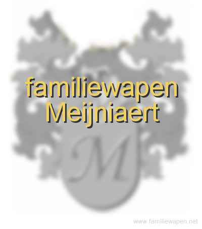 familiewapen Meijniaert