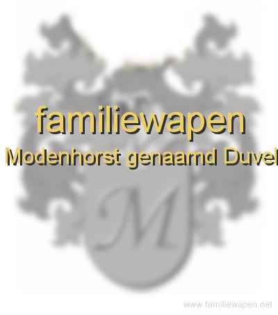 familiewapen Modenhorst genaamd Duvel