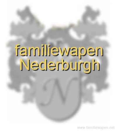 familiewapen Nederburgh