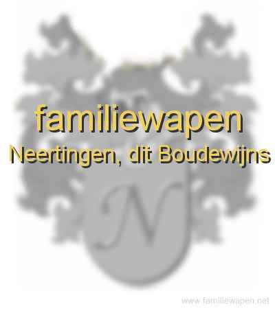 familiewapen Neertingen, dit Boudewijns