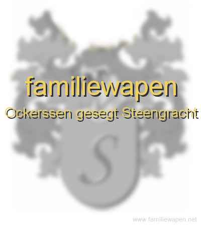familiewapen Ockerssen gesegt Steengracht