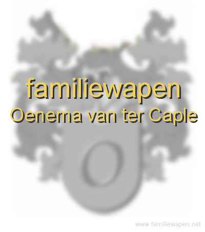 familiewapen Oenema van ter Caple