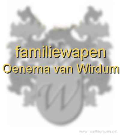 familiewapen Oenema van Wirdum