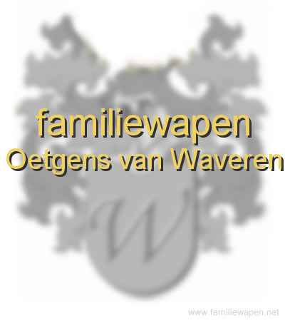 familiewapen Oetgens van Waveren