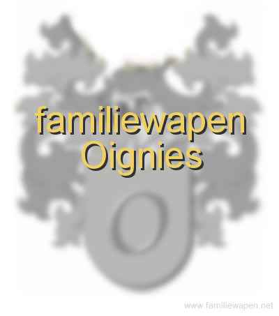 familiewapen Oignies