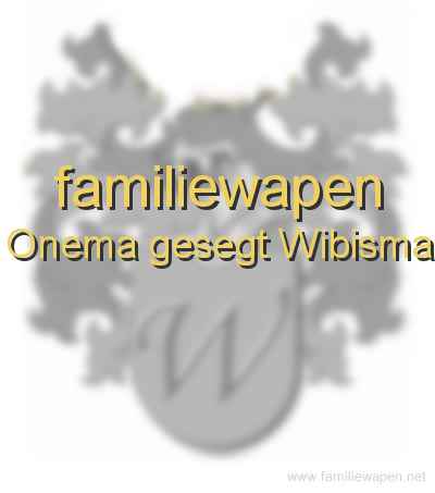 familiewapen Onema gesegt Wibisma