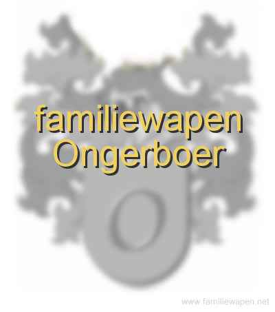 familiewapen Ongerboer