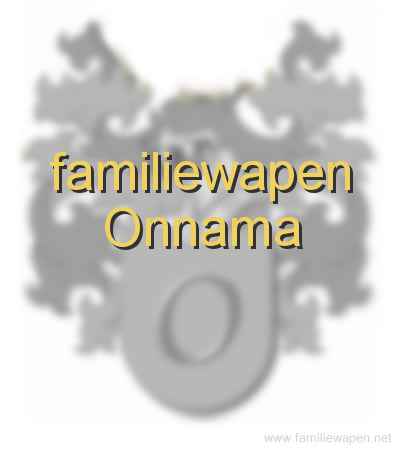 familiewapen Onnama