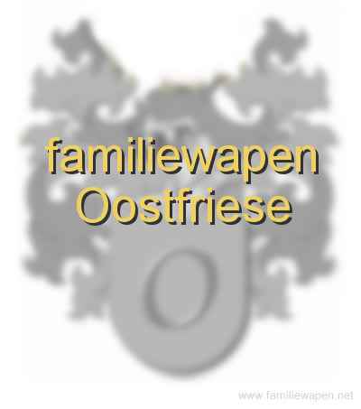 familiewapen Oostfriese