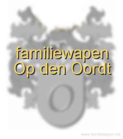 familiewapen Op den Oordt