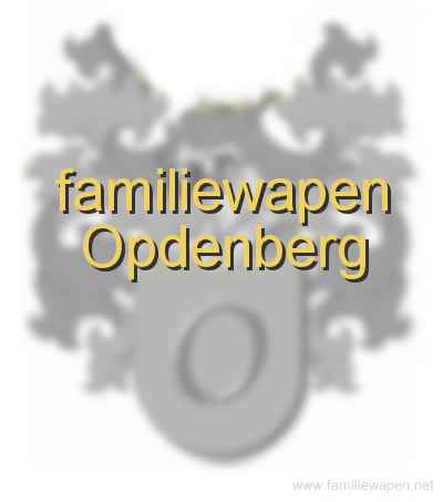 familiewapen Opdenberg