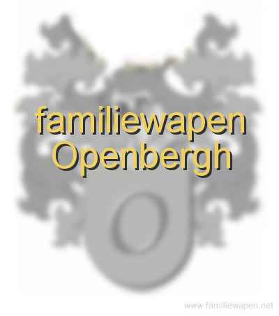 familiewapen Openbergh