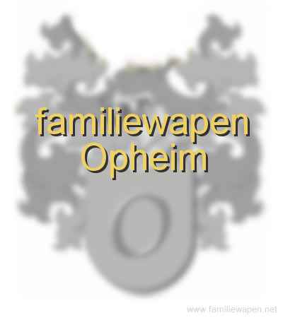 familiewapen Opheim