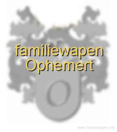 familiewapen Ophemert