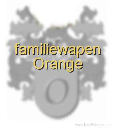 familiewapen Orange