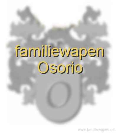 familiewapen Osorio
