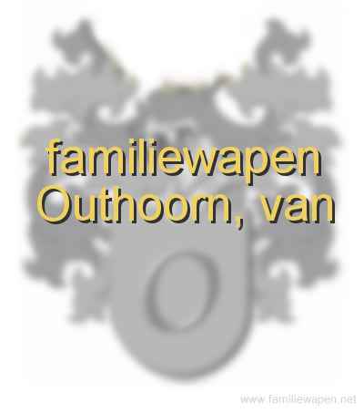 familiewapen Outhoorn, van