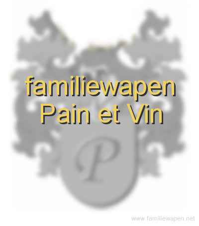 familiewapen Pain et vin