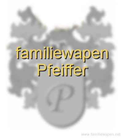 familiewapen Pfeiffer