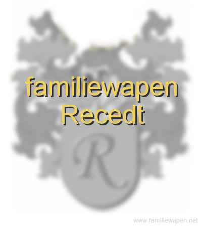 familiewapen Recedt