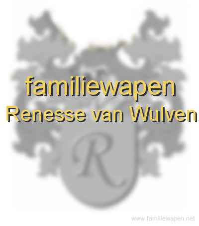 familiewapen Renesse van Wulven