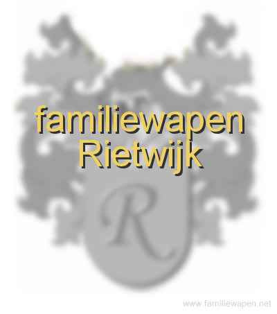 familiewapen Rietwijk