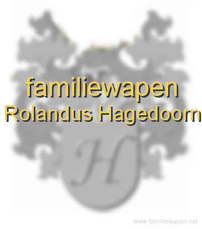 familiewapen Rolandus Hagedoorn