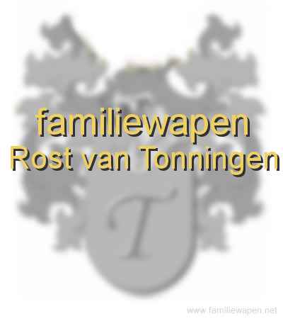 familiewapen Rost van Tonningen