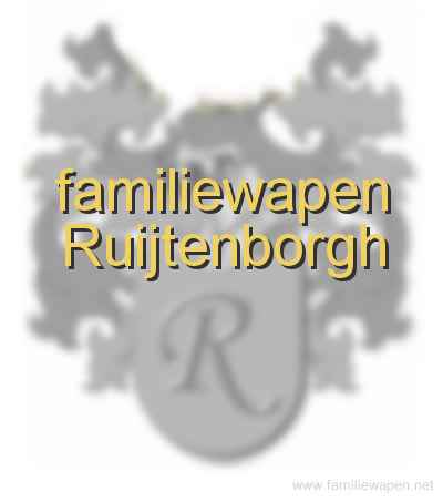 familiewapen Ruijtenborgh