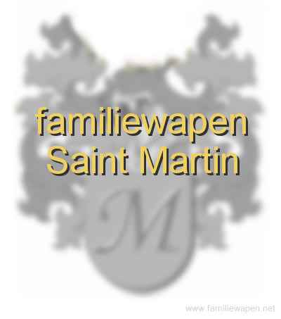 familiewapen Saint Martin