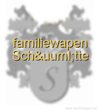 familiewapen Schutte