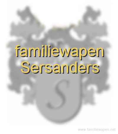 familiewapen Sersanders